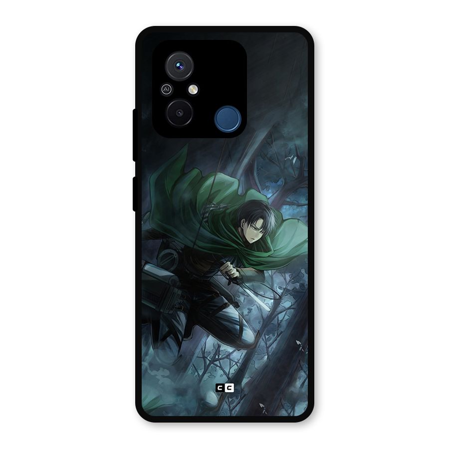 Cool Captain Levi Metal Back Case for Redmi 12C