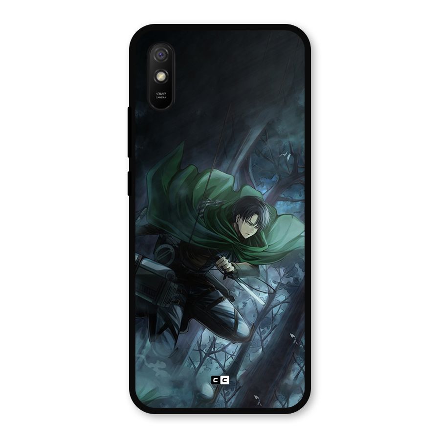 Cool Captain Levi Metal Back Case for Redmi 9a