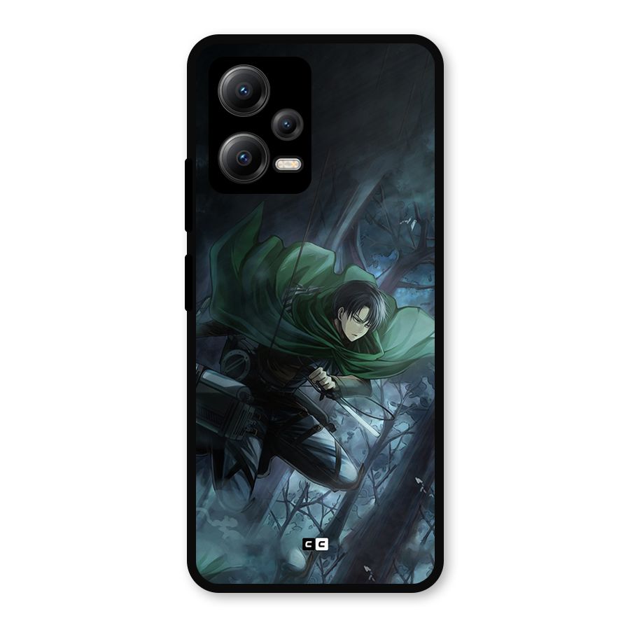 Cool Captain Levi Metal Back Case for Redmi Note 12 5G