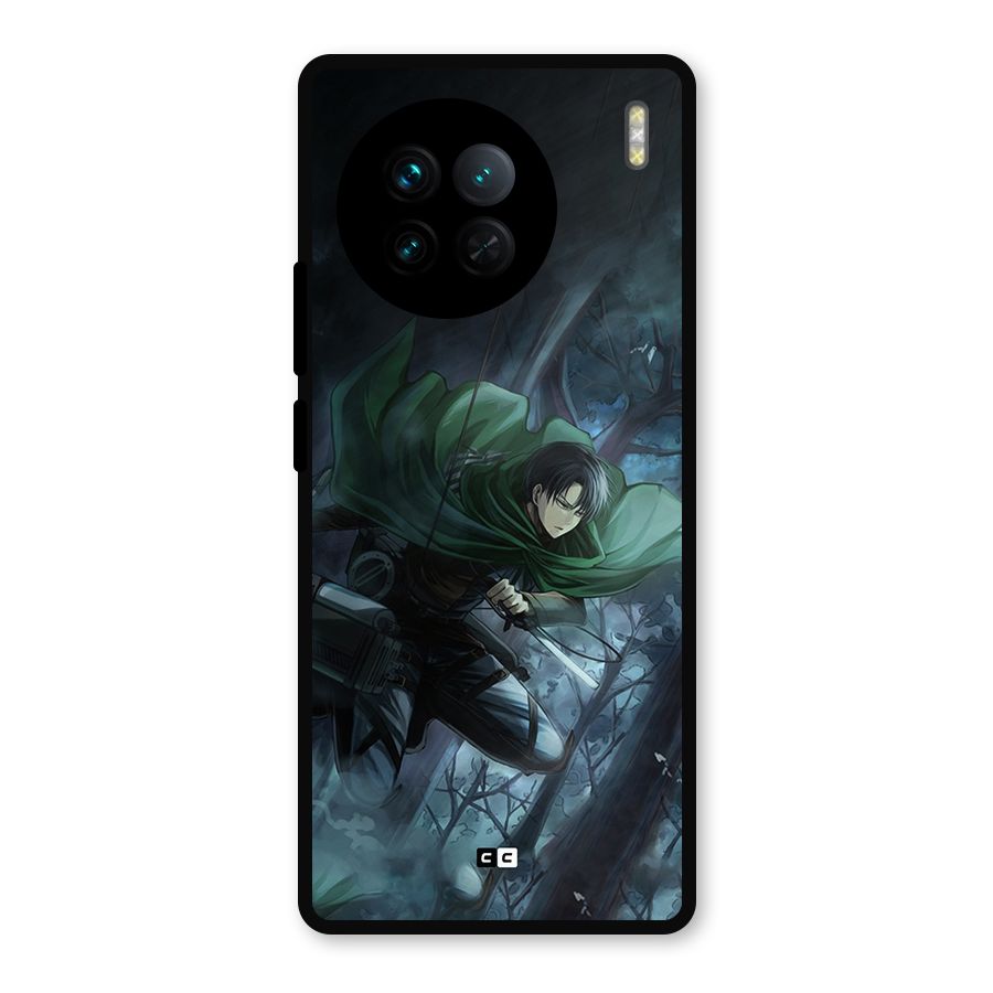 Cool Captain Levi Metal Back Case for Vivo X90