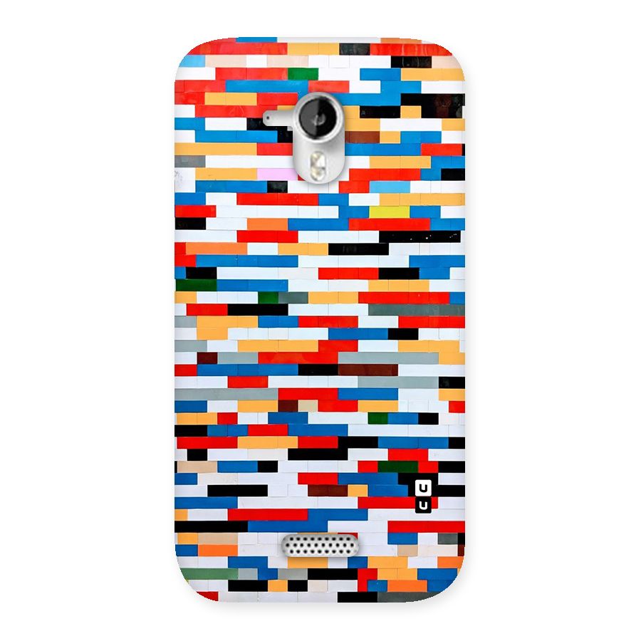 Cool Colors Collage Pattern Art Back Case for Micromax Canvas HD A116