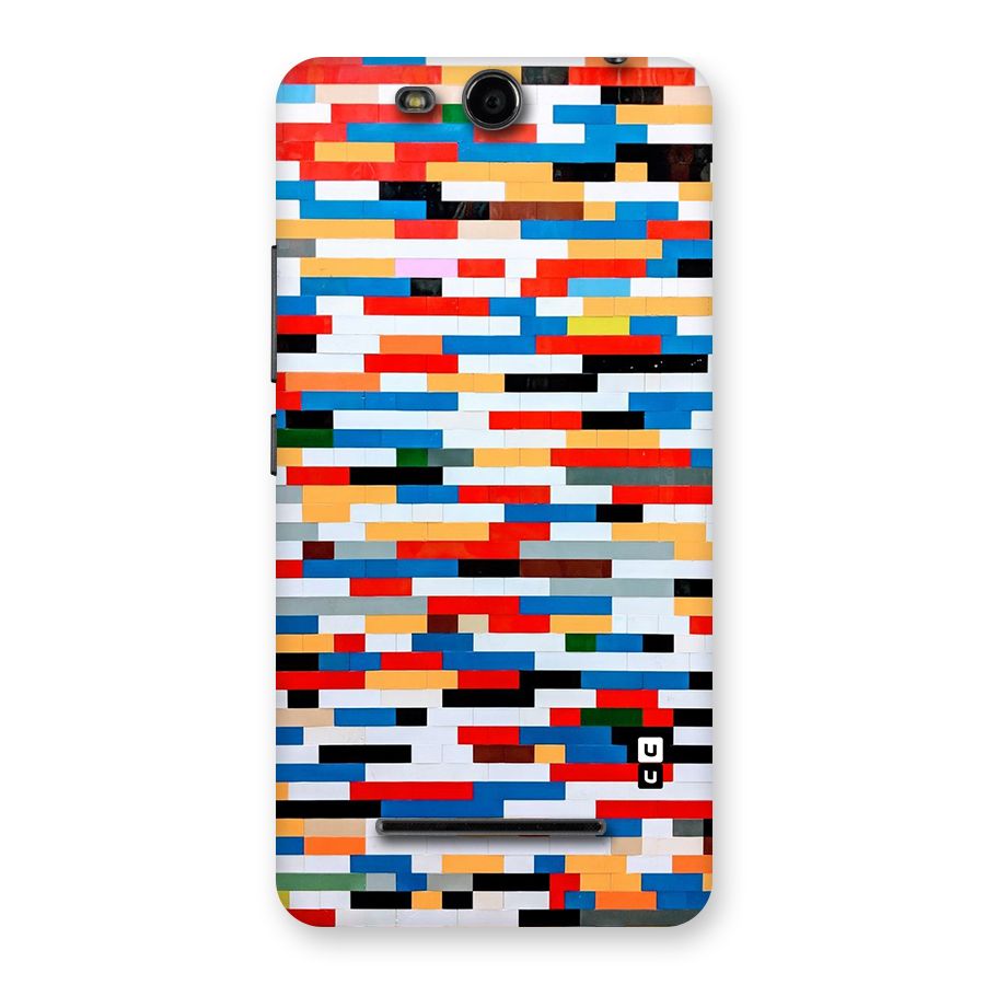 Cool Colors Collage Pattern Art Back Case for Micromax Canvas Juice 3 Q392