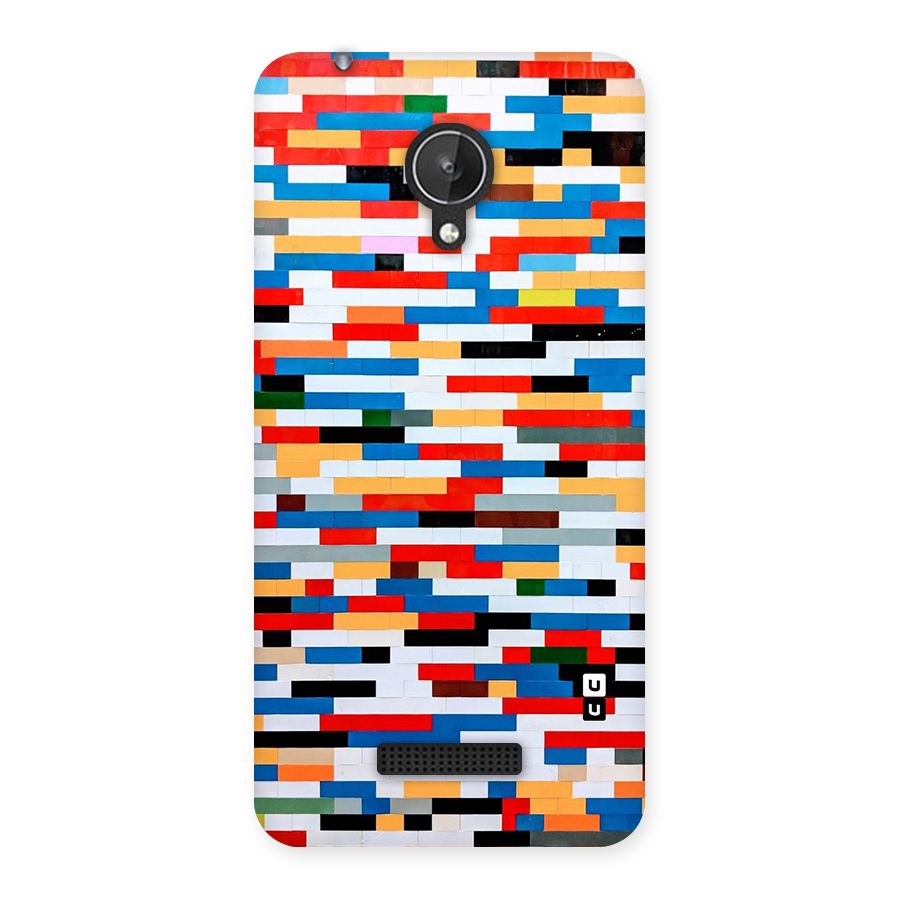 Cool Colors Collage Pattern Art Back Case for Micromax Canvas Spark Q380