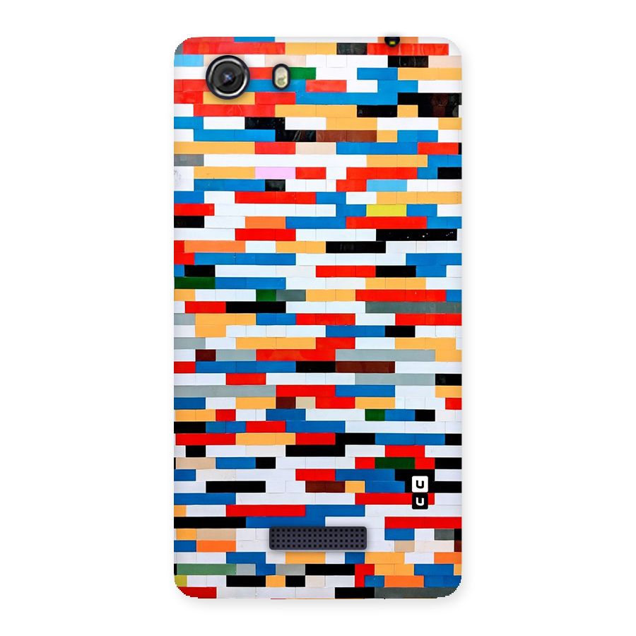Cool Colors Collage Pattern Art Back Case for Micromax Unite 3