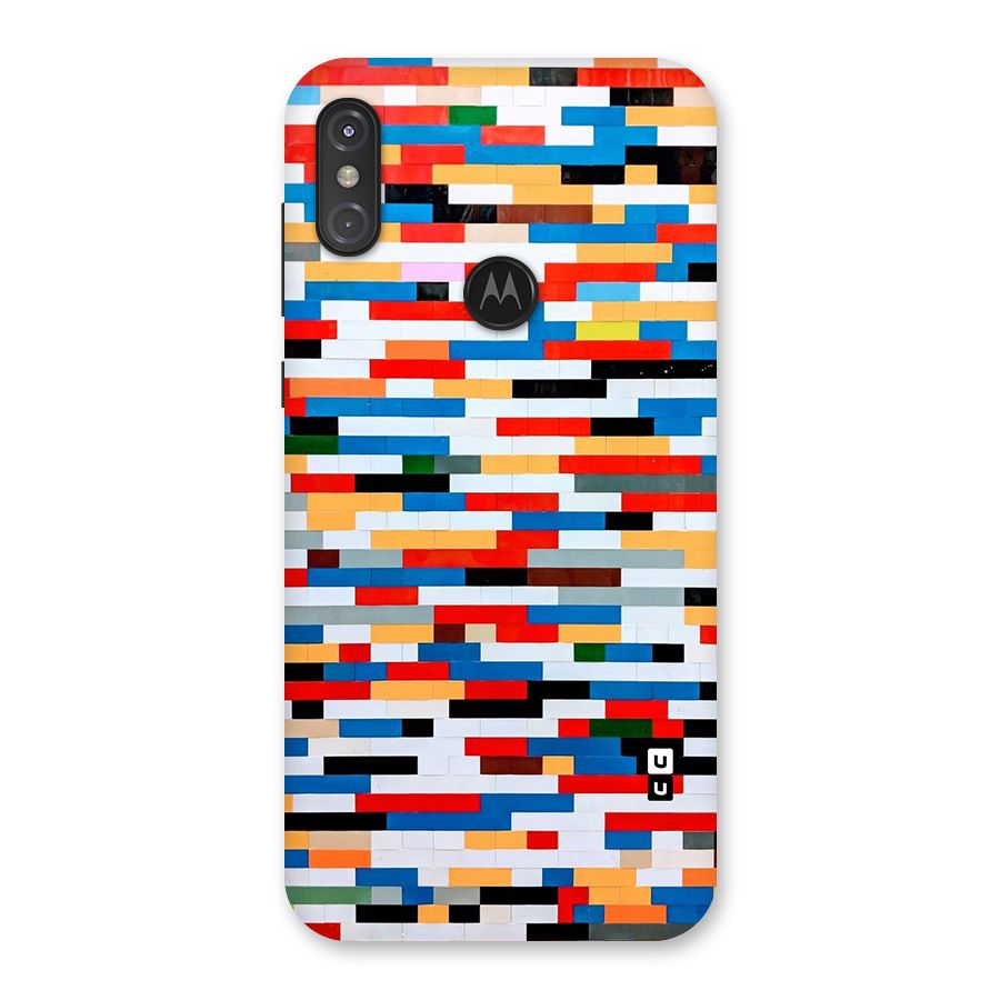 Cool Colors Collage Pattern Art Back Case for Motorola One Power