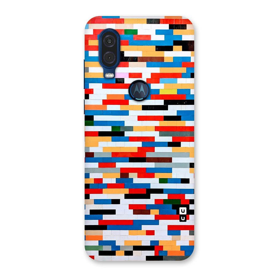 Cool Colors Collage Pattern Art Back Case for Motorola One Vision