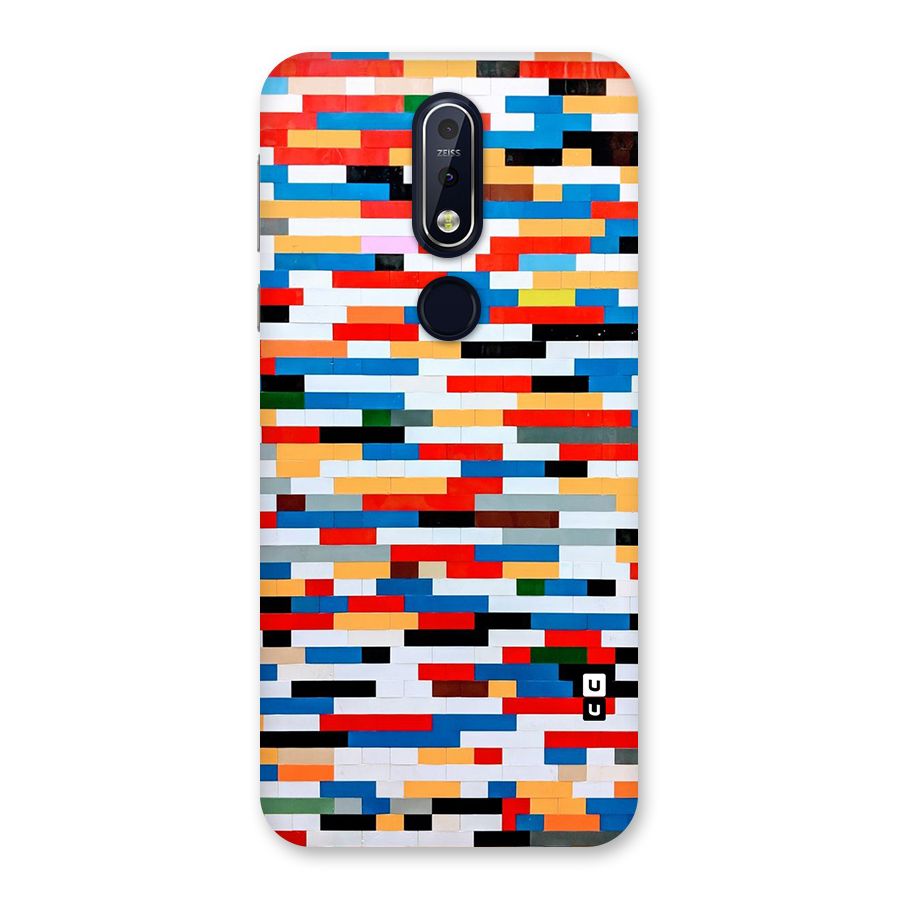 Cool Colors Collage Pattern Art Back Case for Nokia 7.1