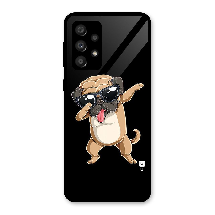 Cool Dab Dog Glass Back Case for Galaxy A32