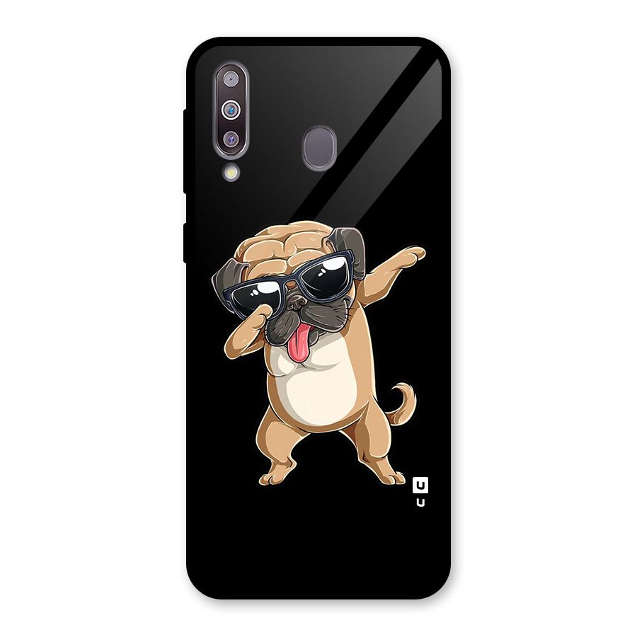 Cool Dab Dog Glass Back Case for Galaxy M30