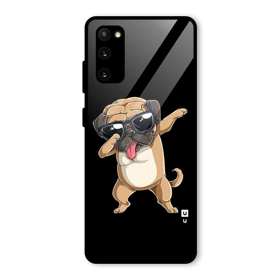 Cool Dab Dog Glass Back Case for Galaxy S20 FE 5G