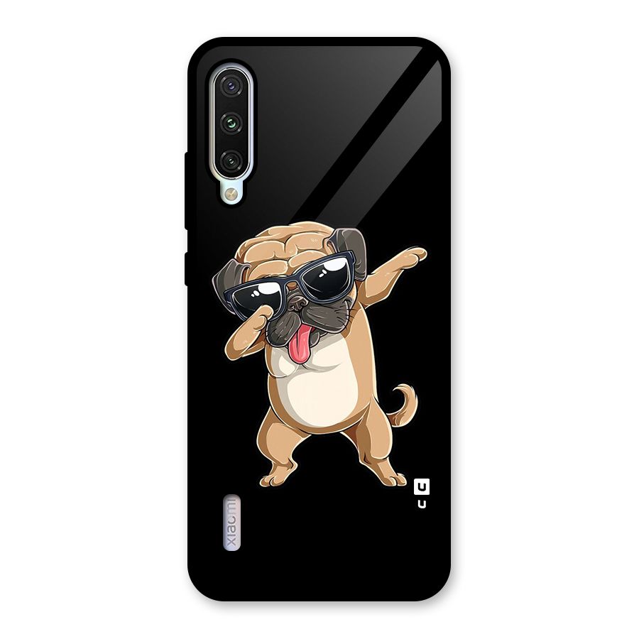 Cool Dab Dog Glass Back Case for Mi A3