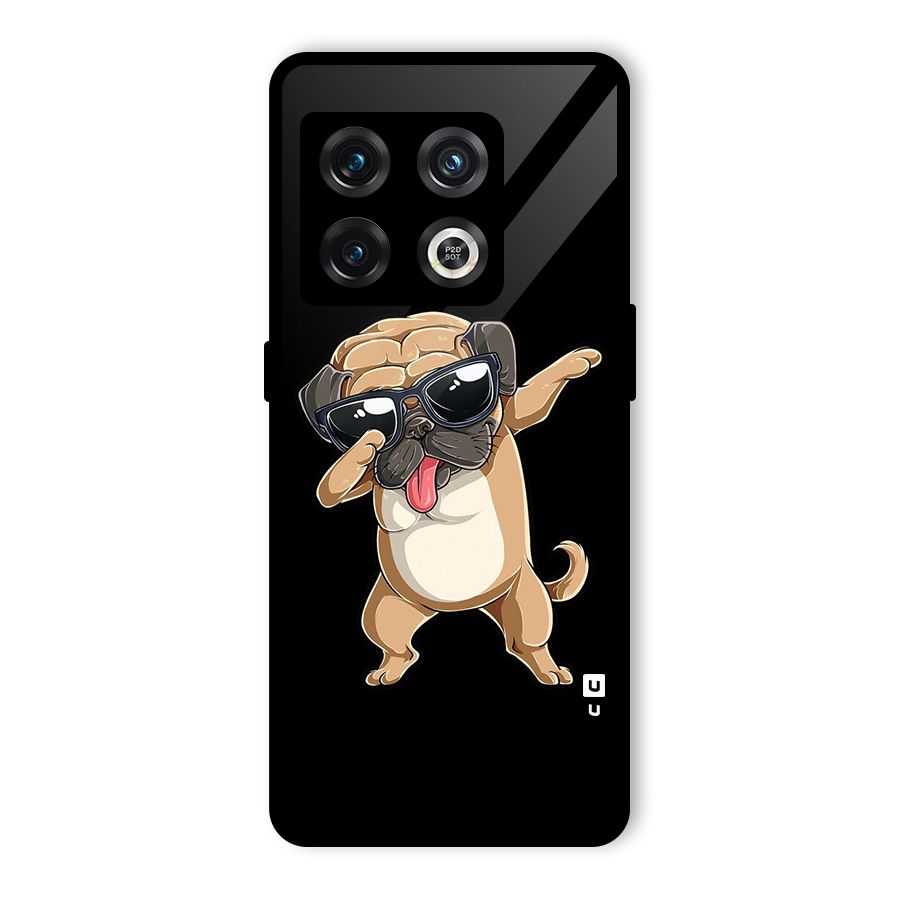Cool Dab Dog Glass Back Case for OnePlus 10 Pro 5G