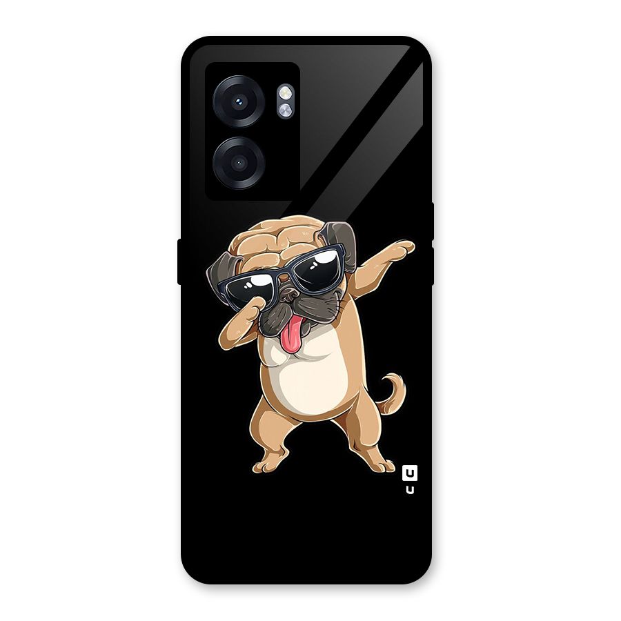 Cool Dab Dog Glass Back Case for Realme Narzo 50 5G