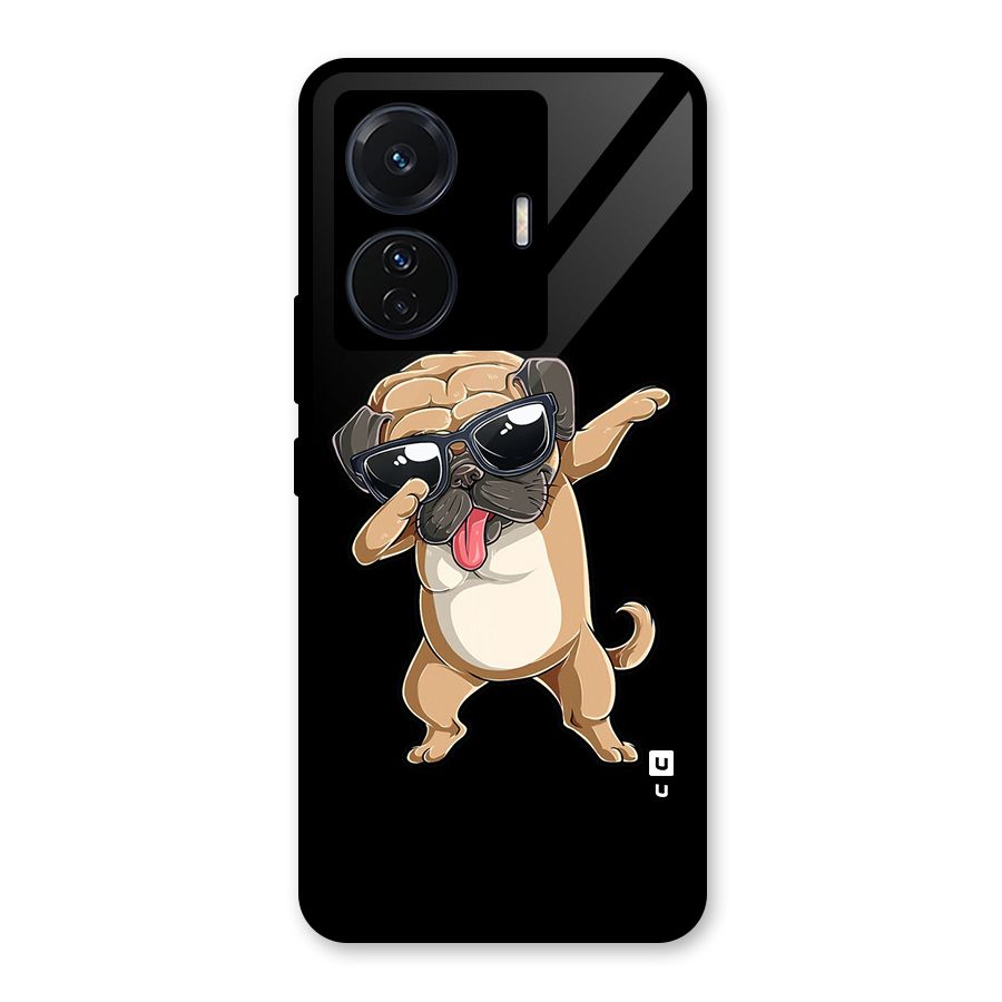 Cool Dab Dog Glass Back Case for Vivo iQOO Z6 Pro