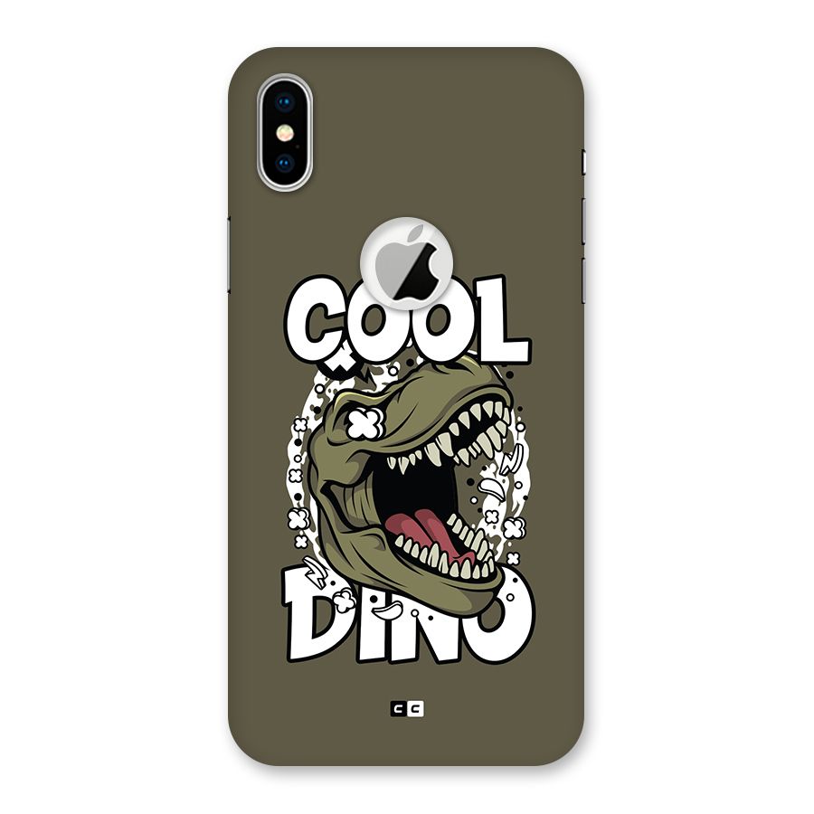 Cool Dino Back Case for iPhone X Logo Cut