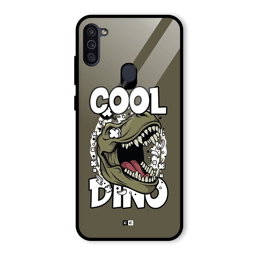 Cool Dino Glass Back Case for Galaxy M11