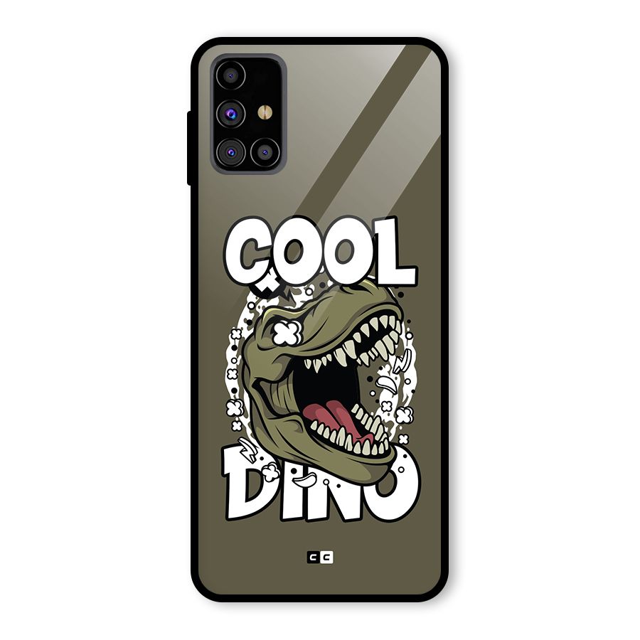 Cool Dino Glass Back Case for Galaxy M31s