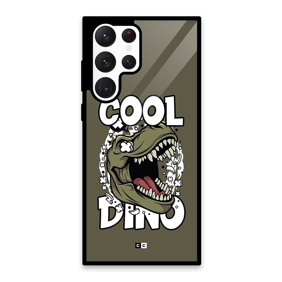 Cool Dino Glass Back Case for Galaxy S22 Ultra 5G
