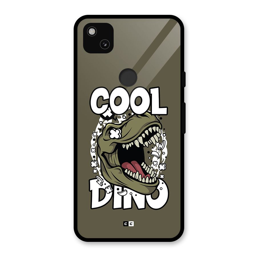 Cool Dino Glass Back Case for Google Pixel 4a