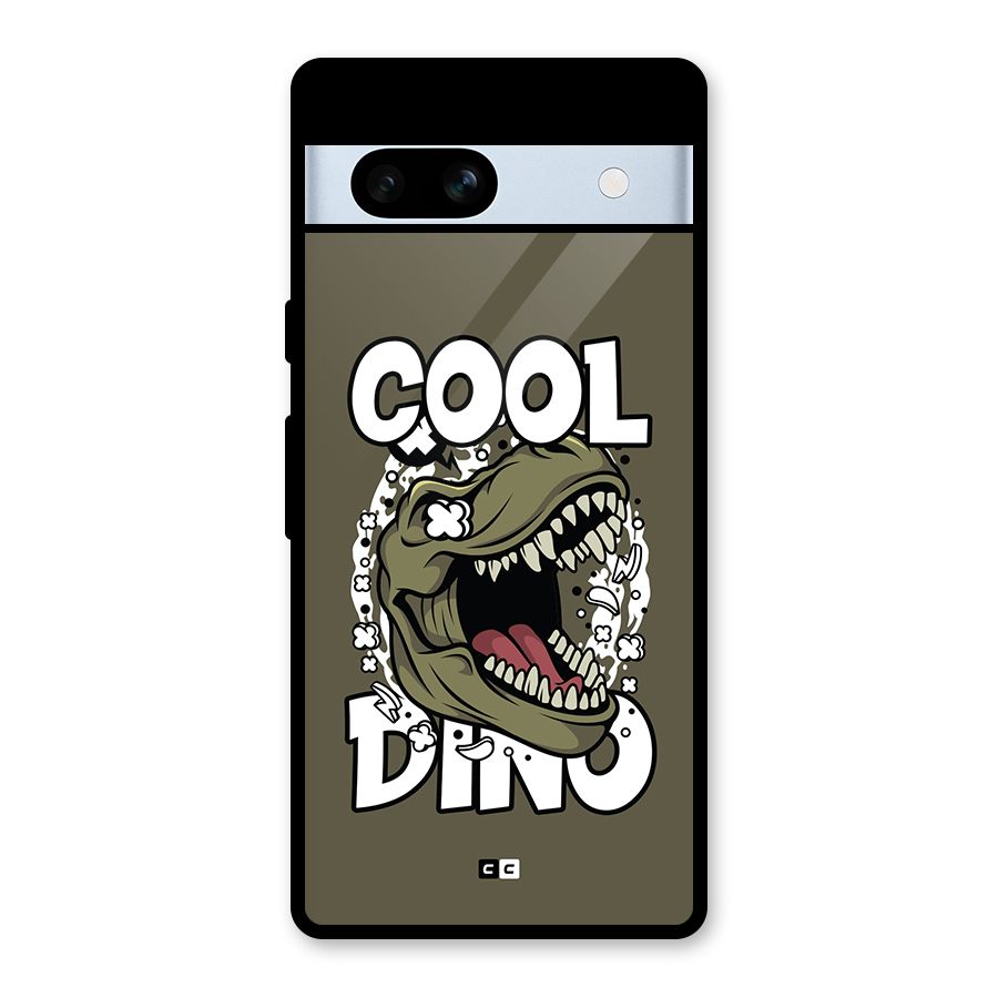 Cool Dino Glass Back Case for Google Pixel 7a