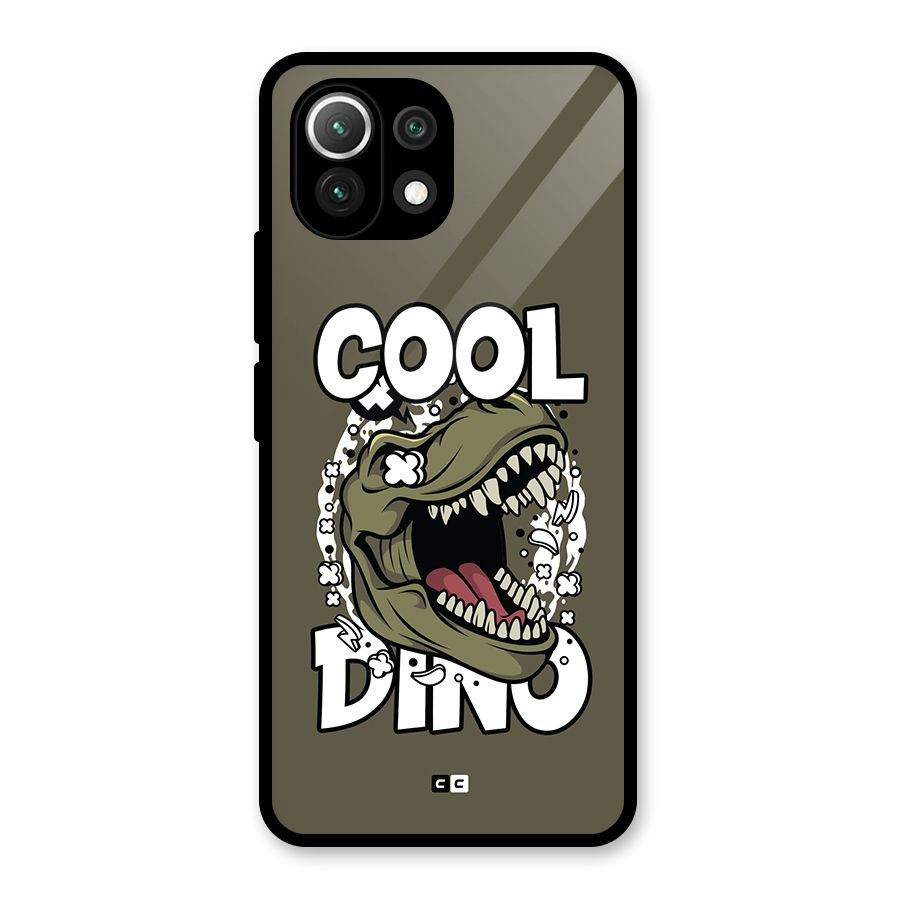 Cool Dino Glass Back Case for Mi 11 Lite NE 5G
