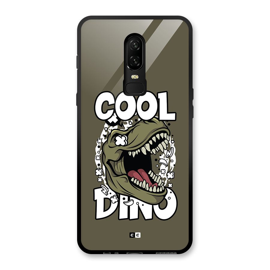 Cool Dino Glass Back Case for OnePlus 6