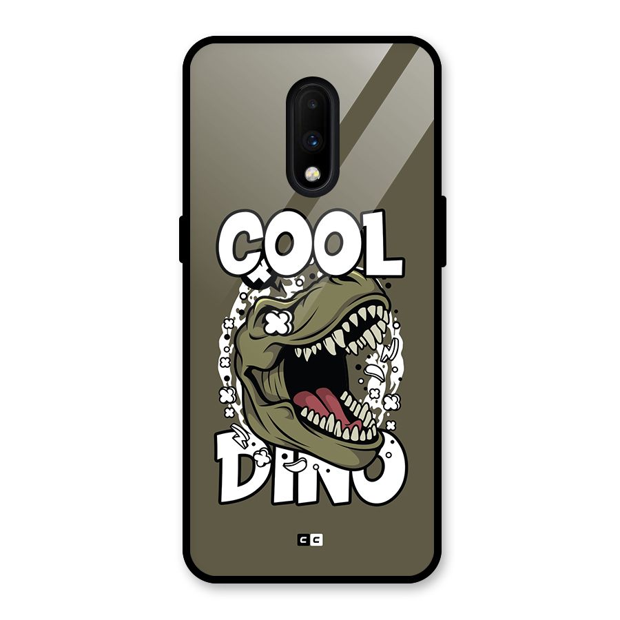 Cool Dino Glass Back Case for OnePlus 7