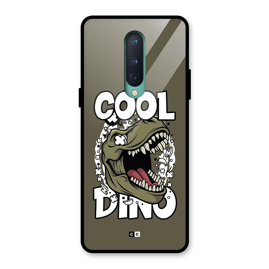 Cool Dino Glass Back Case for OnePlus 8