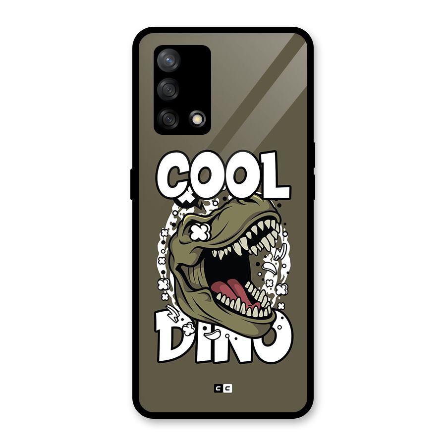 Cool Dino Glass Back Case for Oppo F19s