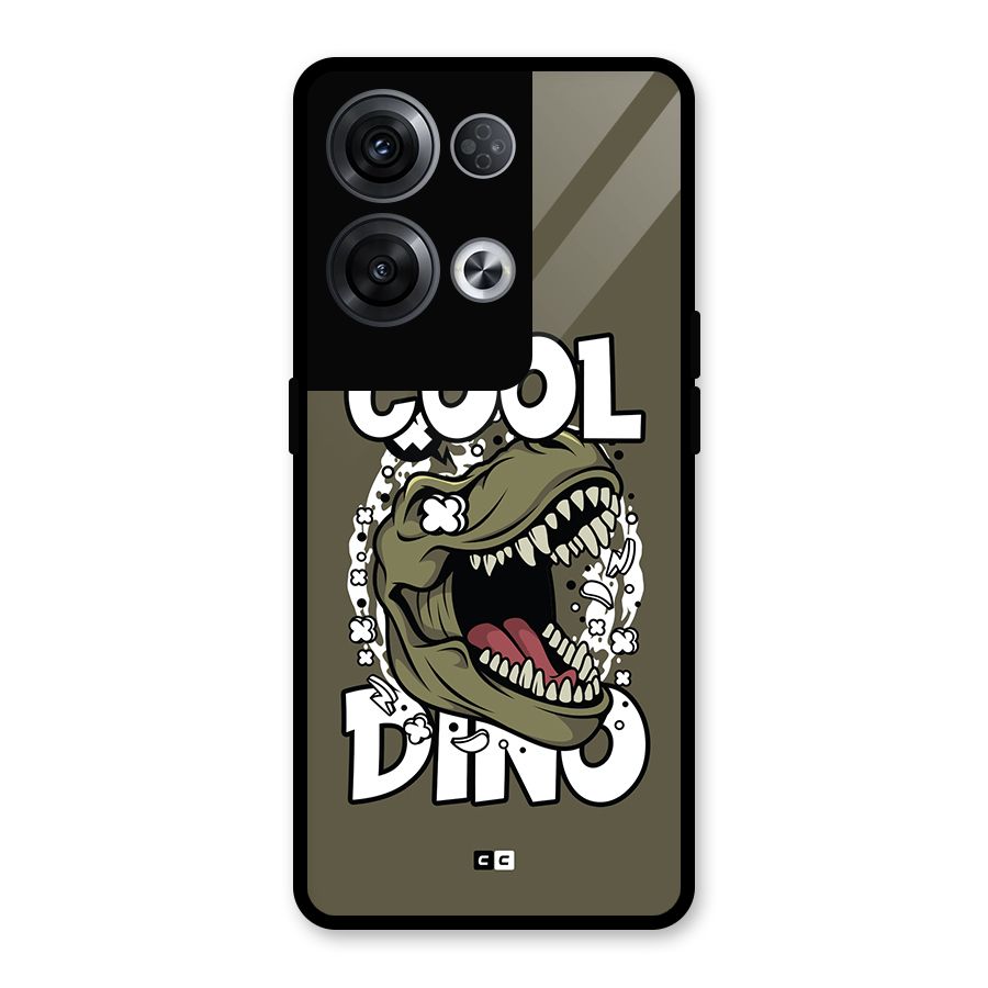 Cool Dino Glass Back Case for Oppo Reno8 Pro 5G