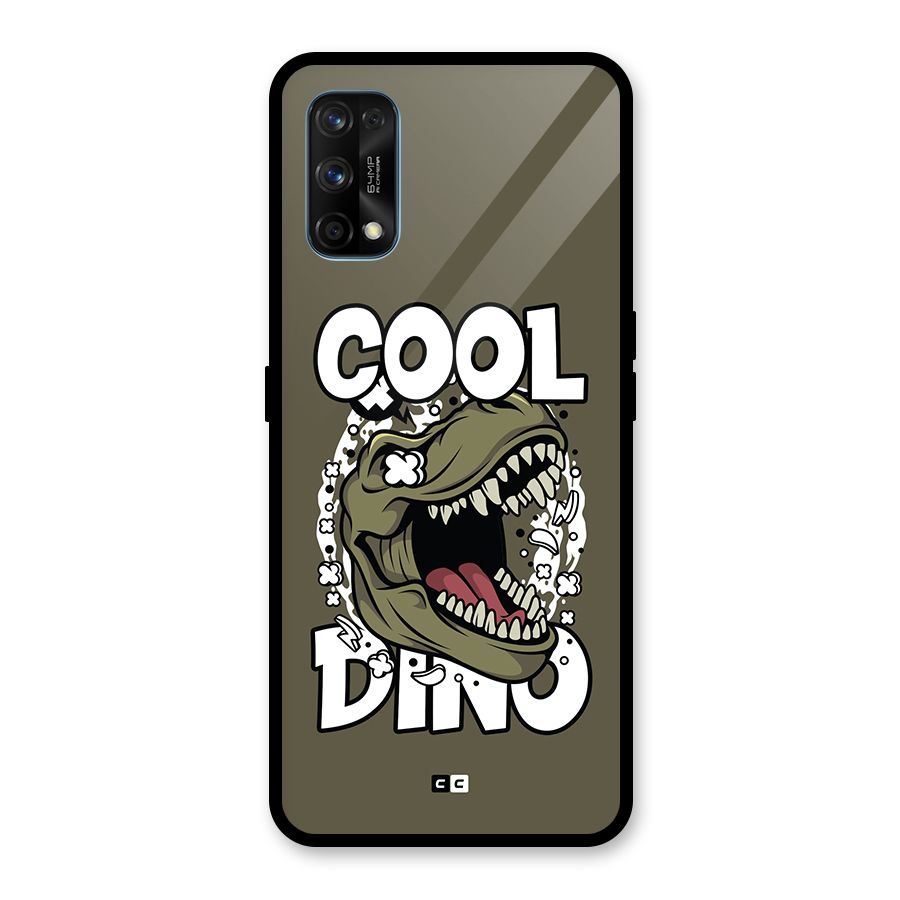 Cool Dino Glass Back Case for Realme 7 Pro