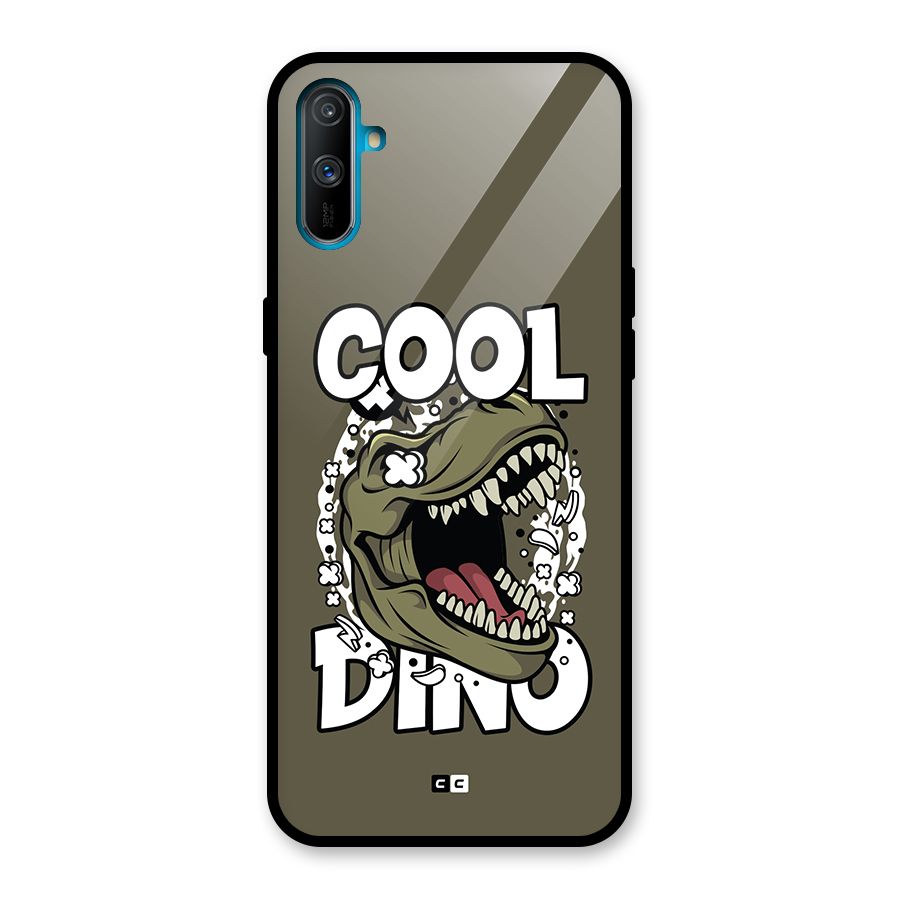 Cool Dino Glass Back Case for Realme C3