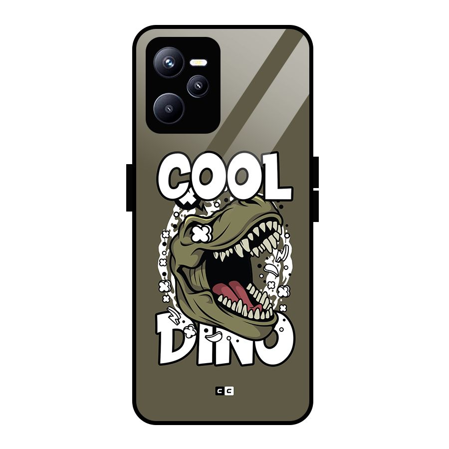 Cool Dino Glass Back Case for Realme C35