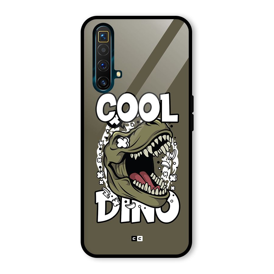 Cool Dino Glass Back Case for Realme X3
