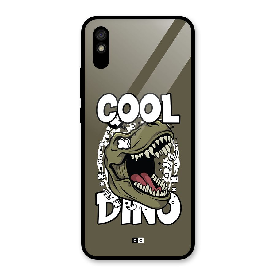 Cool Dino Glass Back Case for Redmi 9A