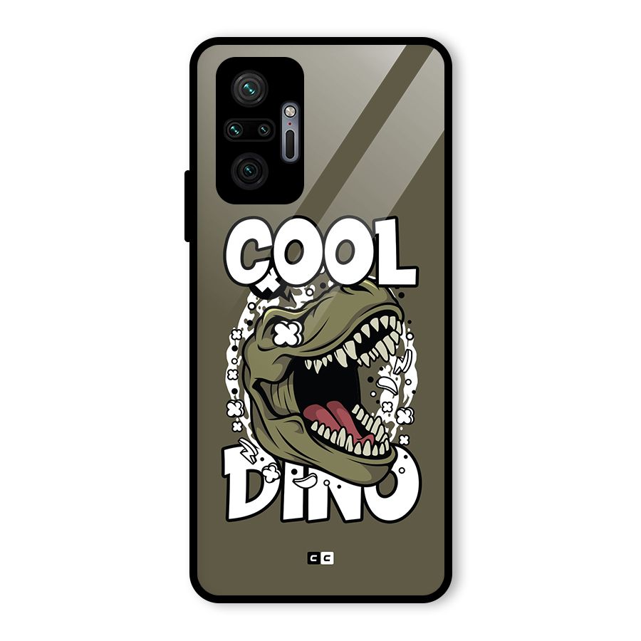 Cool Dino Glass Back Case for Redmi Note 10 Pro Max