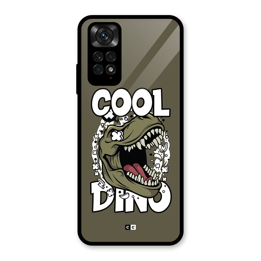 Cool Dino Glass Back Case for Redmi Note 11S
