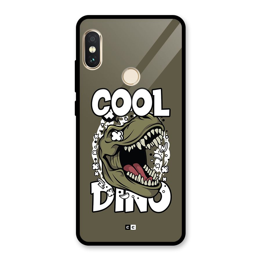 Cool Dino Glass Back Case for Redmi Note 5 Pro