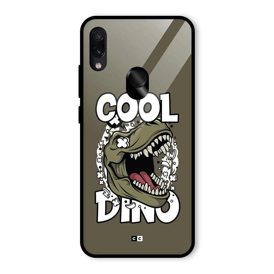 Cool Dino Glass Back Case for Redmi Note 7S