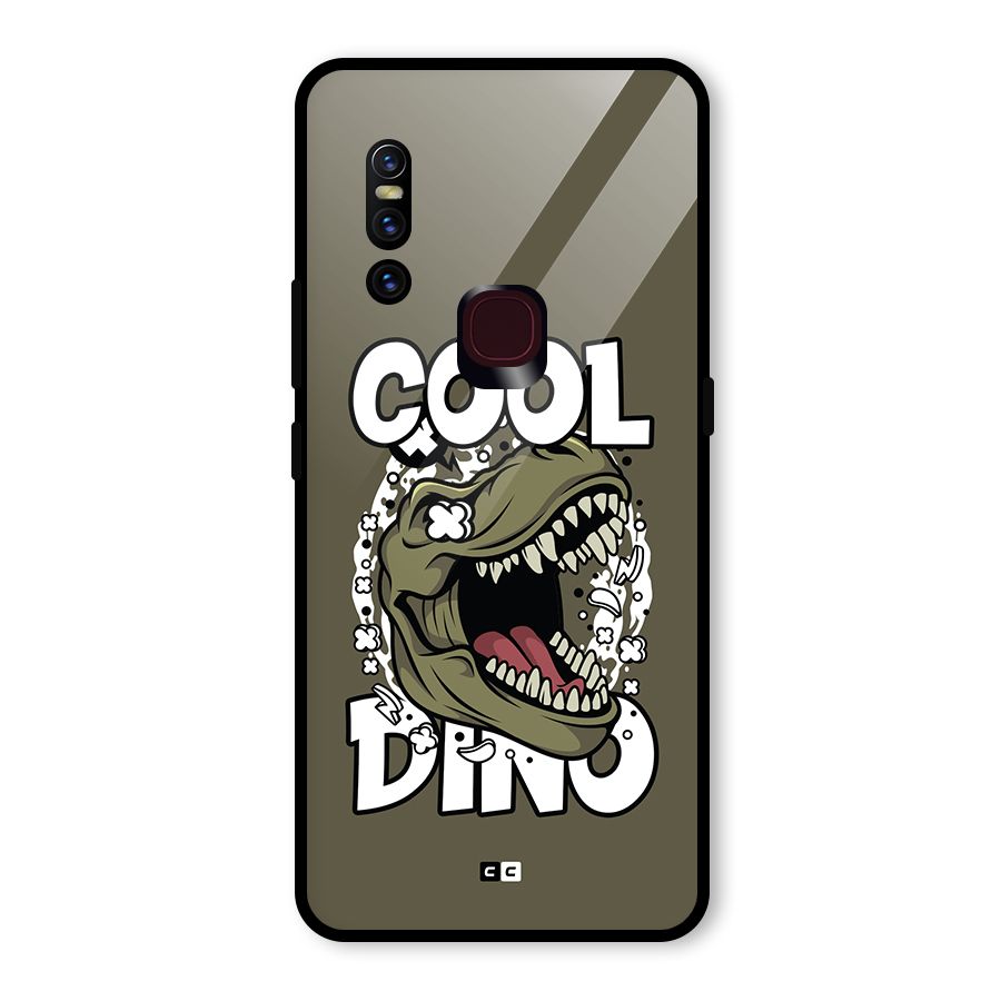 Cool Dino Glass Back Case for Vivo V15