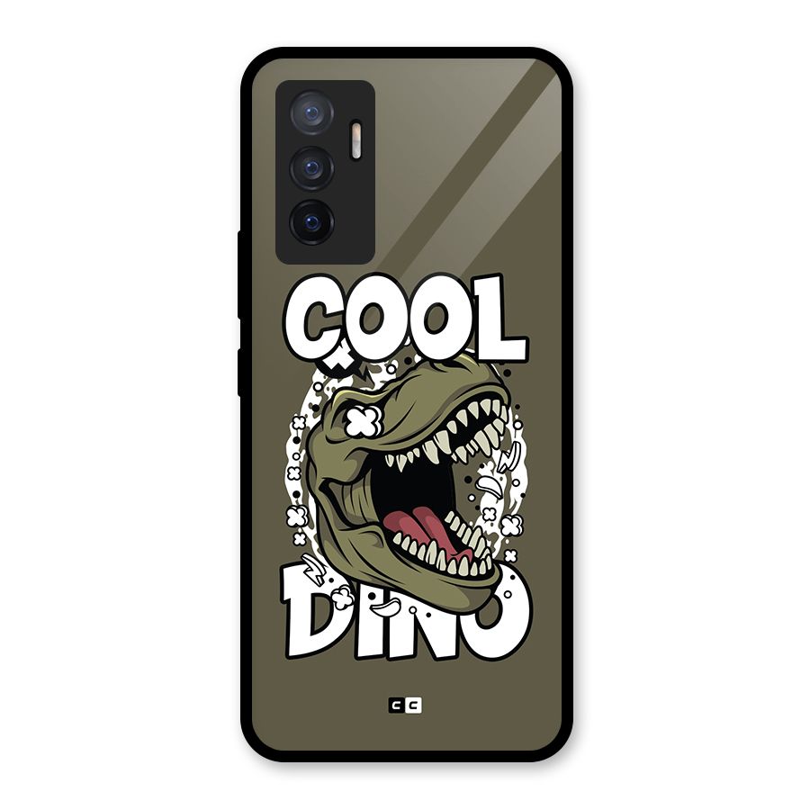 Cool Dino Glass Back Case for Vivo V23e