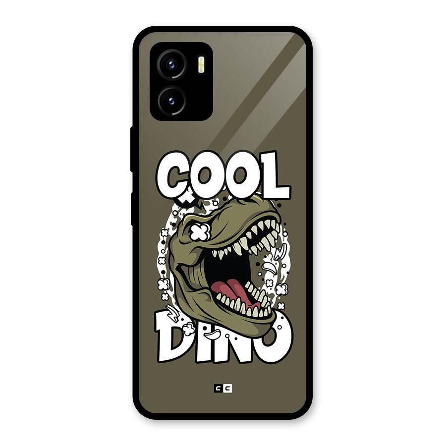 Cool Dino Glass Back Case for Vivo Y15s