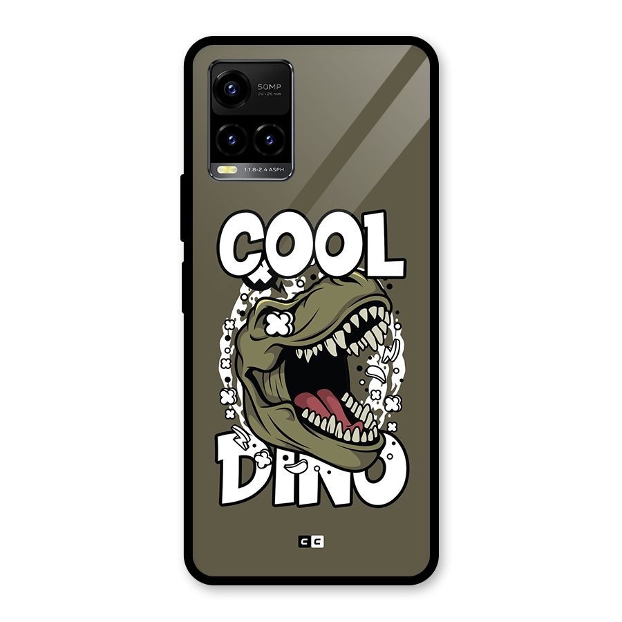 Cool Dino Glass Back Case for Vivo Y21A