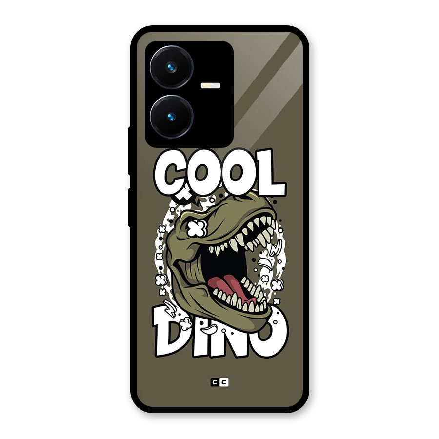 Cool Dino Glass Back Case for Vivo Y22