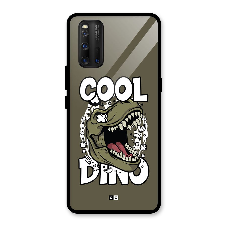 Cool Dino Glass Back Case for Vivo iQOO 3