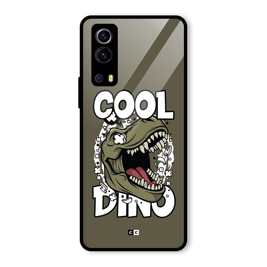 Cool Dino Glass Back Case for Vivo iQOO Z3