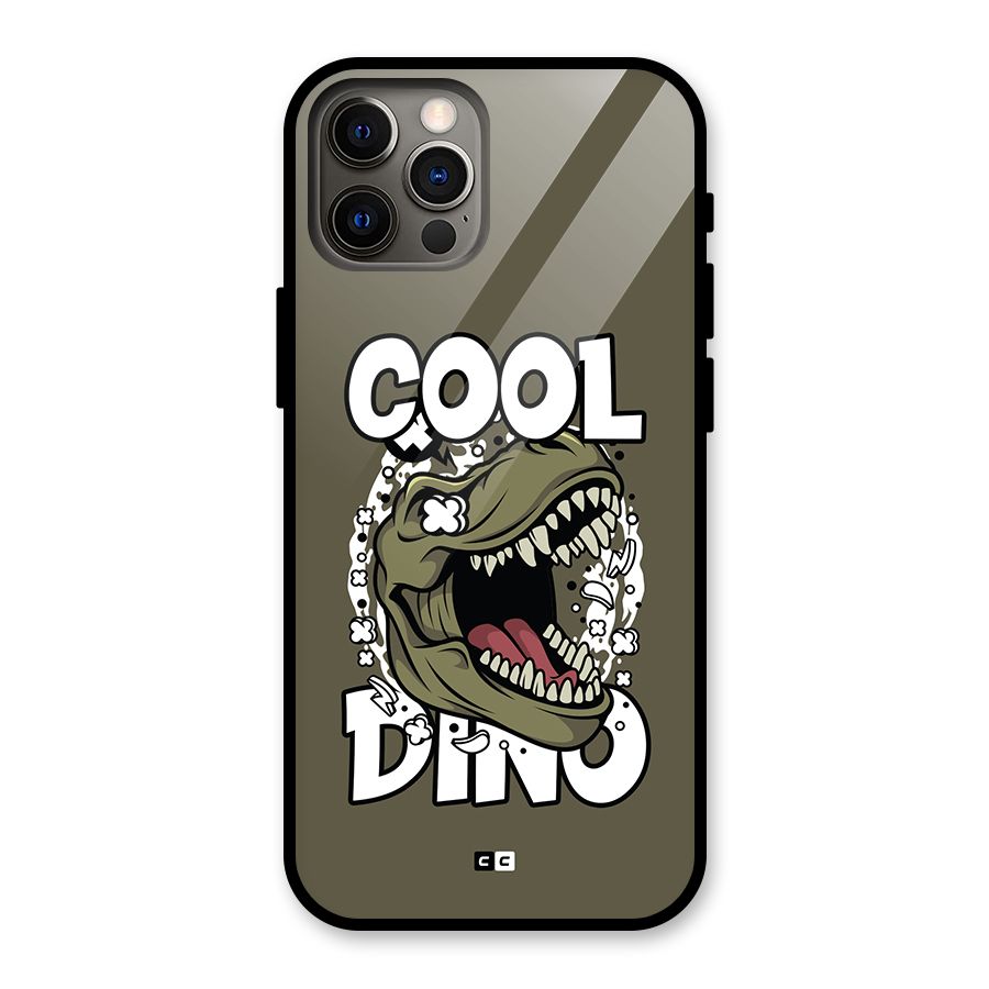 Cool Dino Glass Back Case for iPhone 12 Pro