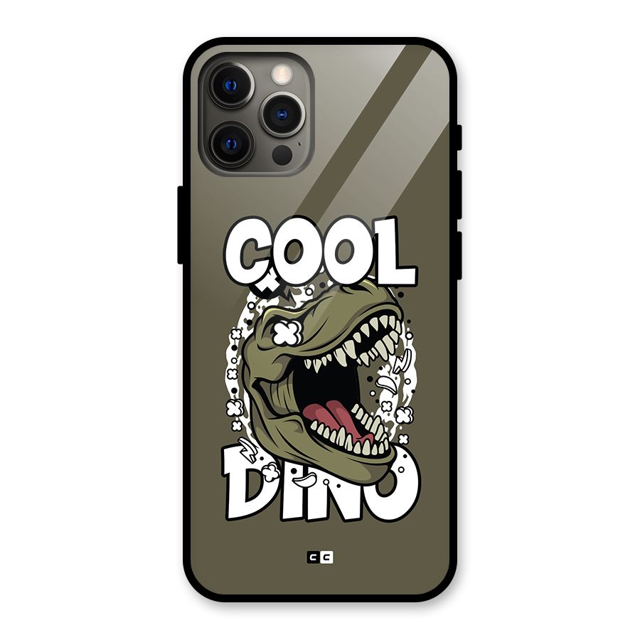 Cool Dino Glass Back Case for iPhone 12 Pro Max