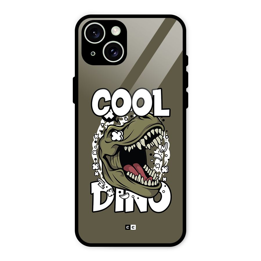 Cool Dino Glass Back Case for iPhone 15 Plus
