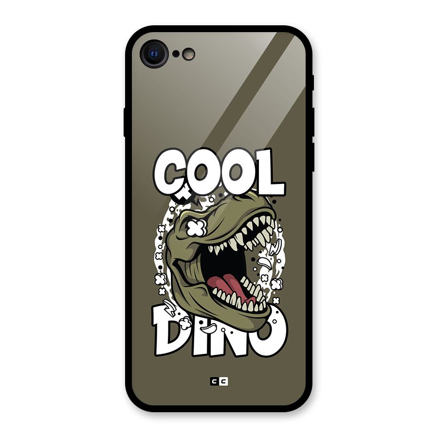 Cool Dino Glass Back Case for iPhone 7